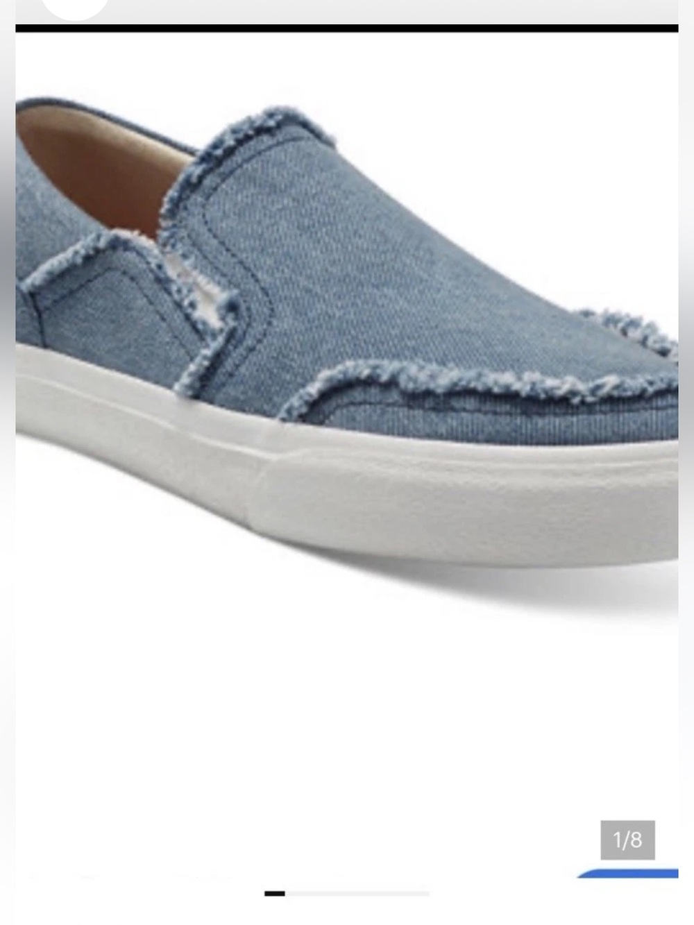 Lucky Brand Daphodil Light Blue Denim Slip-On Loafers